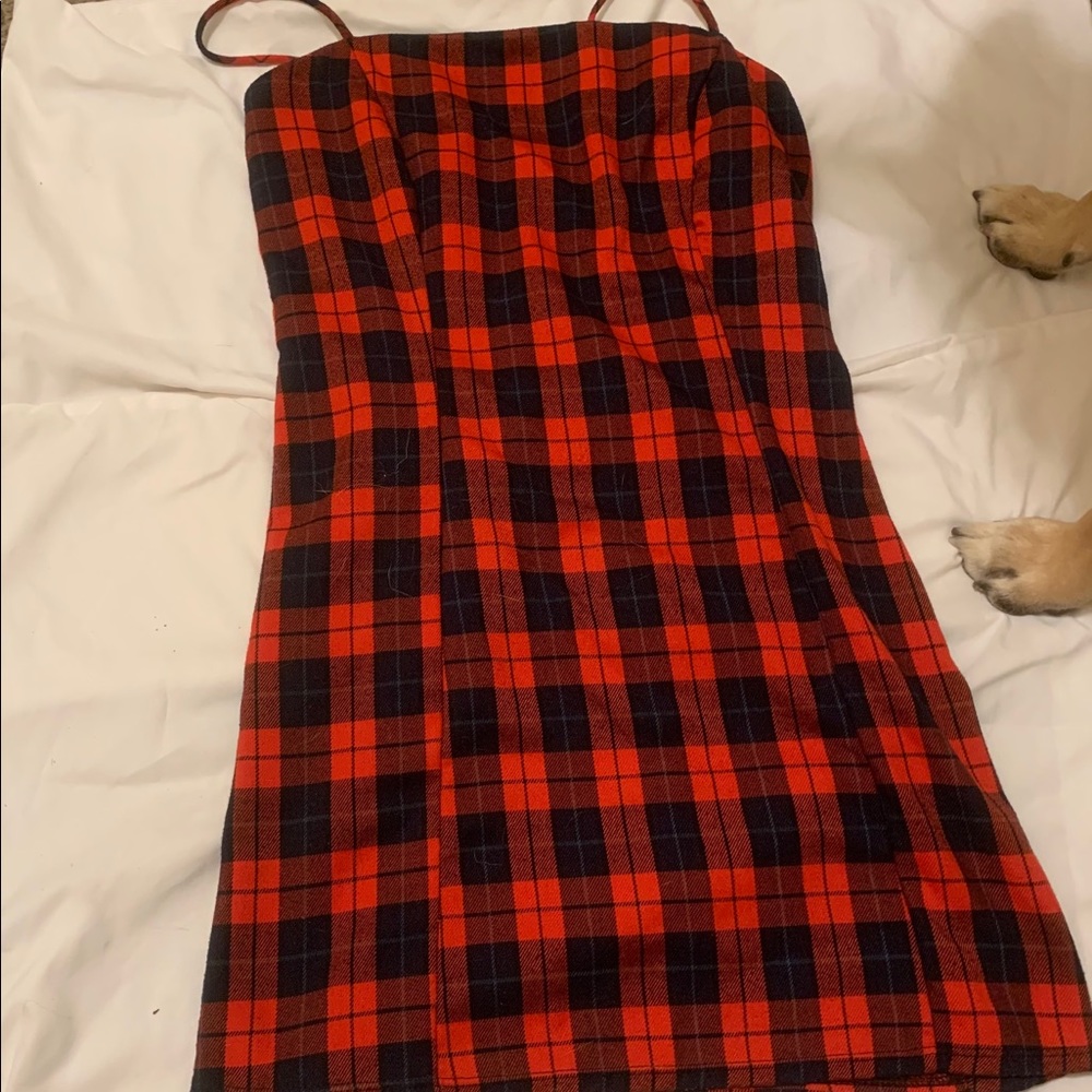 Plaid Mini Dress
